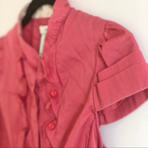 ⭐️ 2 FOR $40 ⭐️ ANTHRO ODILLE RUFFLE BUTTON DOWN TOP - Picture 3 of 7